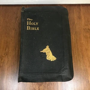 Vintage 1943 The Good Will Holy Bible Minute Reference Edition National Black - Picture 1 of 12