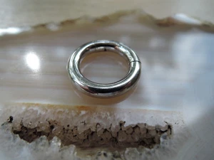 925 Silber Kettenverkürzer rund Schliesse Basteln Schmuck Kette - Bild 1 von 6