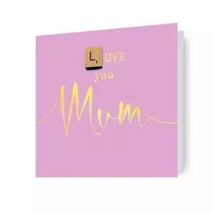 Tarjeta de cumpleaños de mamá "Love you Mum" de Bexy Boo con sobre aprobado por FSC - Imagen 1 de 3