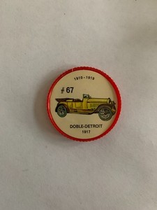 1962 Jell-O History of the Auto Coins #67 Doble-Detroit 1917, VINTAGE! (inv.1)