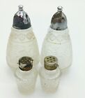 Lot Of Crystal Salt & Pepper Shakers 4 Sets Vintage   Pa, Leonard,  Japan 708