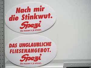 2 x Aufkleber Sticker Spezi - Fliesenangebot - Kacheln (6514) - Bild 1 von 1