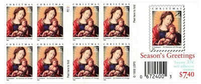 1999 Season's Greetings 37 cents Twenty Self-adhesive Stamps Booklet Brand New - Image 1 of 2