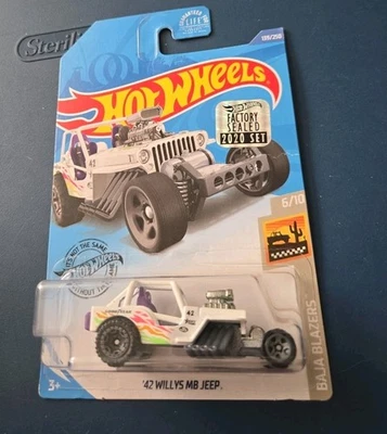 2020 风火轮 #139 Baja Blazers 6/10 '42 Willys MB 吉普车 — 第 1/3 张图片