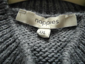 noppies Damen Longpullover Pulloverkleid grau Strick Gr 46/48 XXL - Bild 1 von 6