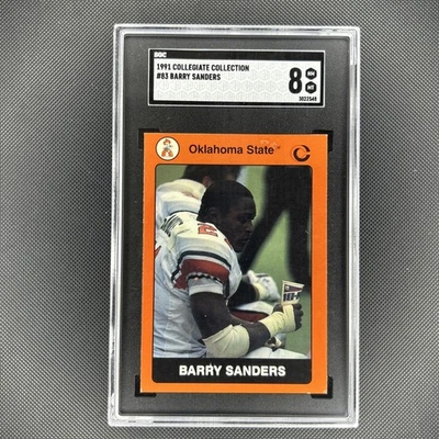 1991 Collegiate Collection Oklahoma State #83 - BARRY SANDERS - Cowboys SGC 8 - Image 1 of 2
