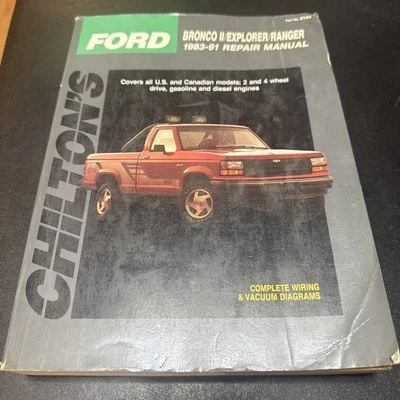 Manual de reparación Chiltons, Ford Bronco II Explorer Ranger 1983-1991 Foto 1 de 2