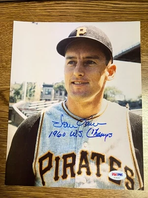 Foto firmada de Vern Law, Piratas de Pittsburgh, 8 X 10 con inscripción WS, PSA/DNA Foto 1 de 3