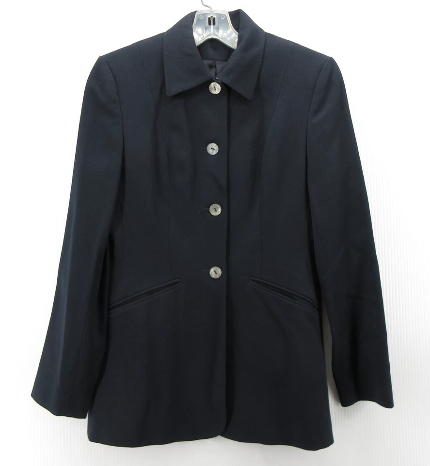 Chaqueta DE COLECCIÓN Laura Ashley Mujer 6 Blazer Negro Lana Ecuestre Inglés País Foto 1 de 4