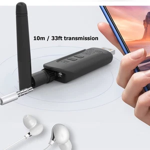 LE502 BT Transmitter Low Latency BT 5.3 Transmitter Support Call Back To Com NEW - Afbeelding 1 van 12