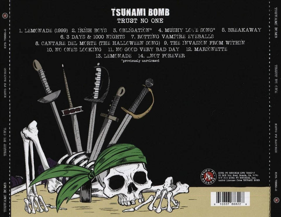 TSUNAMI BOMB - TRUST NO ONE NEW CD - Image 1 of 1