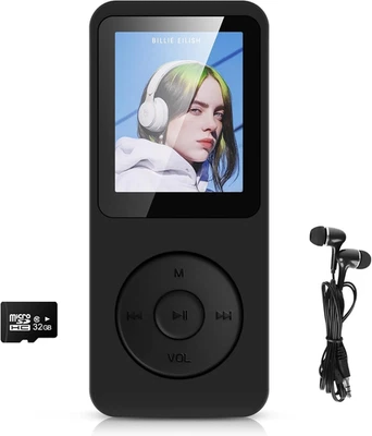 Reproductor MP3 de 32 GB Bluetooth 5.3 con pantalla TFT a color de 1,8 pulgadas  - Imagen 1 de 4