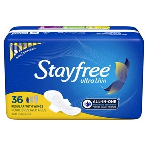 Stayfree Ultra Thin Regular Pads with Wings For Women, Reliable Protection an... - Picture 1 of 8