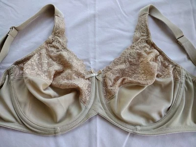 LILLYETTE ~ 34 DD ~ Sujetador minimizador de encaje ~ 0428 con aros ~ Cobertura completa ~ Beige ~ #2450 Foto 1 de 4
