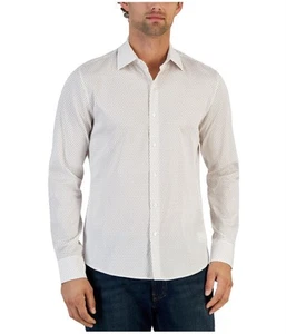 Michael Kors Mens Micro-Print Button Down Dress Shirt - Picture 1 of 1