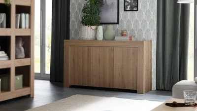 Sideboard Firenze Kommode Anrichte Schrank Wohnzimmer in Eiche Cadiz 138x81 cm - Bild 1 von 4