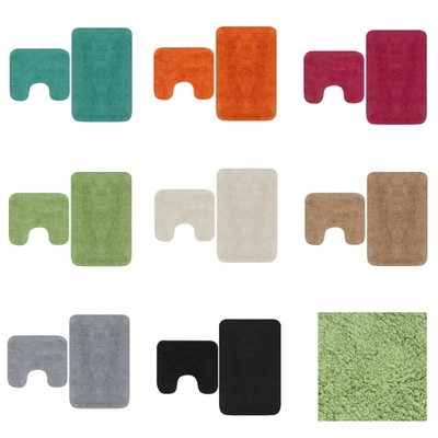 Badematten-Set Bad-Teppich Badvorleger Badgarnitur Teppich Duschmatte Vorleger - Bild 1 von 4