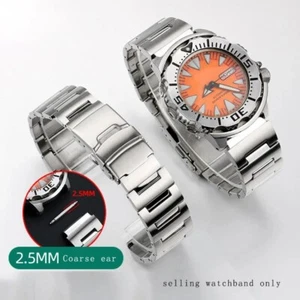 Metall Uhrenarmband Armband Edelstahl robust Präzisionsschließe Strap 20 mm - Bild 1 von 18