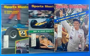 Al Unser Sports Illustrated Lot of (3) Indianapolis 500 / 1970 - 1978 -Racing 3x - Picture 1 of 3