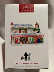 Hallmark Ornament 2023 Elf Movie "Crazy Christmas Cheer" Magic Light & Sound - Picture 1 of 8