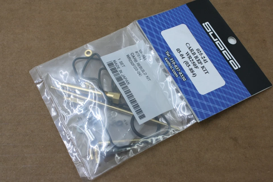 Yamaha WR250F 2003 2004 KIT DE REPARACIÓN DE CARBURADOR JUEGO DE REPARACIÓN SHINDY HECHO EN JAPÓN Foto 1 de 4