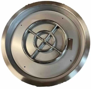 Runde Edelstahl Drop-in Feuerstelle Brenner Pfanne, 19"/480 mm Brandneu - Bild 1 von 8