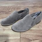 Franco Sarto Pardon Slip On Shoes Taupe Size 7.5 M Leather Suede Minimalistic