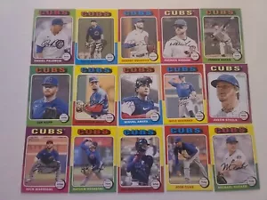2024 Topps Heritage & Topps Series 1 Chicago Cubs Base Team Set w/RC's - Picture 1 of 2