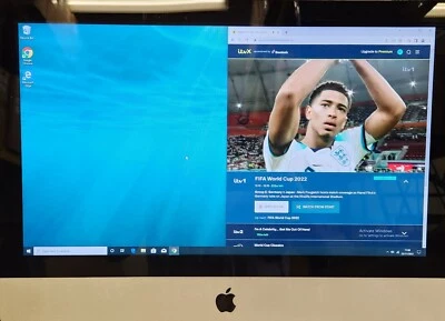 Apple iMac 21.5" desktop computer All-in-one PC Windows 10  i5 2.5GHZ 8GB 500GB - Image 1 of 4