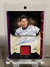 2022 Leaf In the Game Used ROBERT LEWANDOWSKI Relic Patch Auto Autograph /6