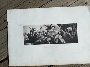 De colección 1882 Impresión Fotograbado "Cleopatra en el Cydnus" Egipto Arte Decoración Papel Eph - Imagen 1 de 4