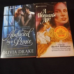 A WOMAN'S AGE By Rachel Billington plus bonus book Abducted by a Prince - Picture 1 of 1