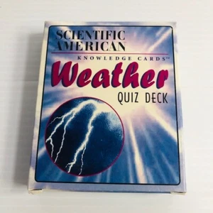 Scientific America Knowledge Weather Quiz Card Pomegranate Kids Study Aid - Picture 1 of 6