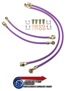 Kit de manguera de freno trenzado de acero inoxidable de 4 líneas - para S15 Silvia SR20DE Spec S no turbo - Imagen 1 de 1