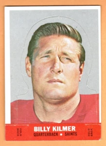 1968 Topps Fútbol Stand Up Billy Kilmer - New Orleans Saints, Ex - ¡Como nuevo! - Imagen 1 de 1