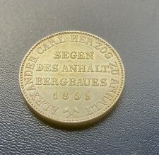 ERHALTUNG Ausbeutetaler Anhalt-Bernburg, Alexius Friedrich Christian, 1855
