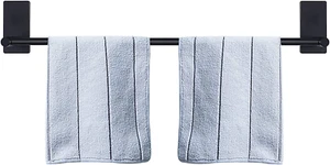 Self Adhesive Bathroom Towel Bar- Stainless Steel Bath Wall Shelf Rack Hanging T - Picture 1 of 7