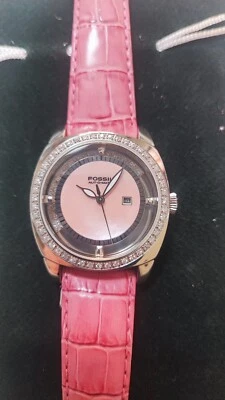 OROLOGIO DONNA FOSSIL AUTOMATICO CON SVAROSKY ESTERNI ED INTERNI BASCULANTI - Immagine 1 di 4