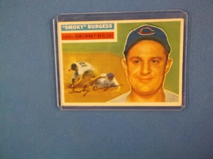 1956 Topps Baseball # 192 "Smoky " Burgess VG + 2 small creases right border - Picture 1 of 3