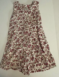 Vintage The Limited Girls Size 10 Floral Rayon Romper ~ Jumpsuit USA - Picture 1 of 8