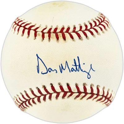 Don Mattingly Autographed Signed AL Baseball New York Yankees Beckett - Image 1 of 4