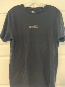 Camisa Chipotle Adulto M Negra Gráfico Empleado Uniforme Ropa de Trabajo Unisex - Imagen 1 de 4