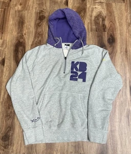 Nike Kobe Bryant KB24 Negro Mamba Cuarto Cremallera Sudadera con Capucha Pullover Para Hombre Talla L - Imagen 1 de 8