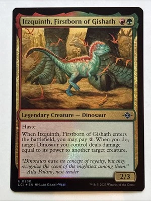 MTG The Lost Caverns of Ixalan Itzquinth, Firstborn of Gishath Foil 0230 NM - Image 1 of 2