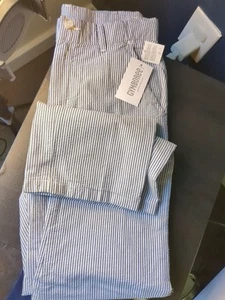Special Occasion By Gymboree Girls Navy Striped sailor Pants NlWT Size 10 - Picture 1 of 4