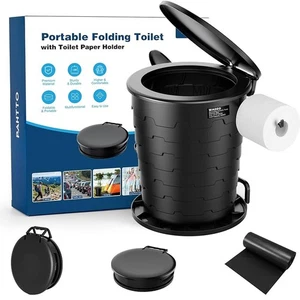 Campingtoilette faltbar 150KG WC Klo Mobile Toilette Camping Campingtoilette - Bild 1 von 13