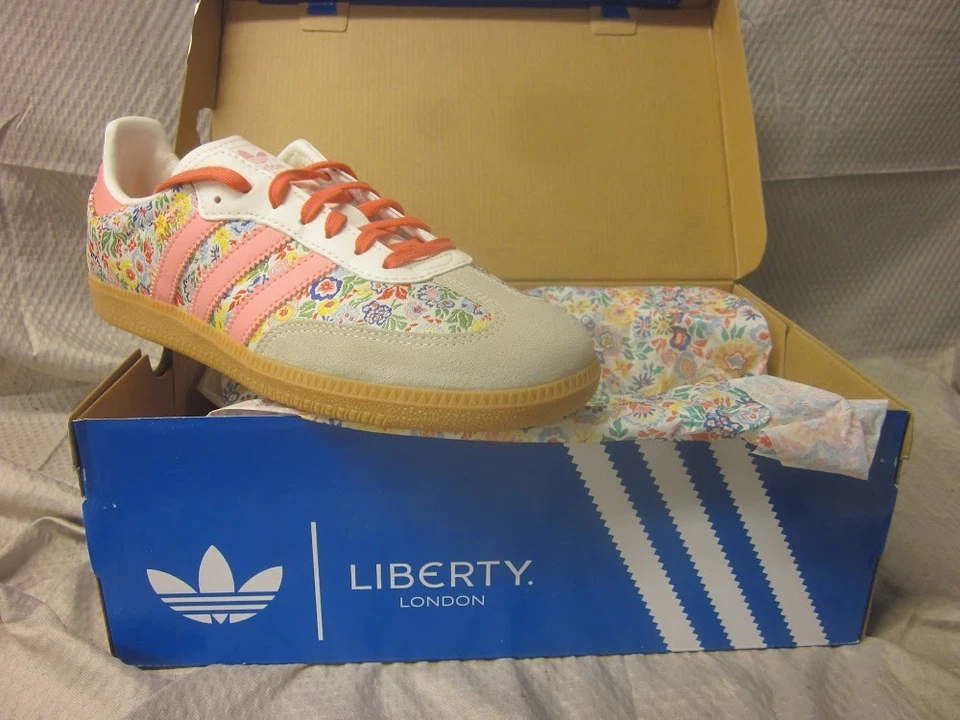 Adidas Liberty London Samba OG J Zapatillas Florales Zapatos Juveniles Talla 7 Foto 1 de 4