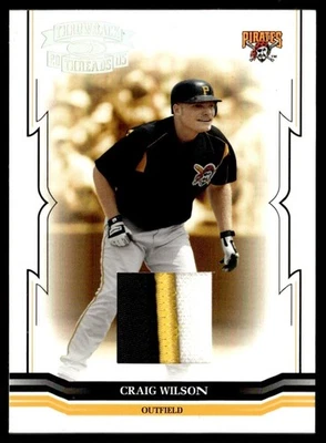 2005 Donruss Throwback нитки материал Джерси Крэйг Уилсон 04/50 Питтсбург - Изображение 1 из 2