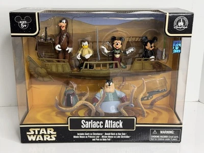 Conjunto de 5 bonecos 2013 Disney Star Wars Sarlacc Attack Star Tours ROTJ 30 Boba Fett - Imagem 1 de 4