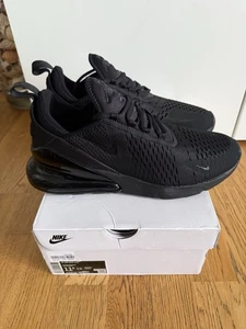 NIKE AIR MAX 270 "TRIPLE BLACK" SCARPE DA GINNASTICA AH6789-006 UK9 - Foto 1 di 11